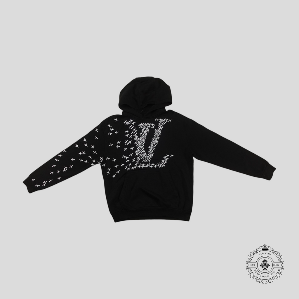 Louis Vuitton LV Planes Printed Hoodie in Black